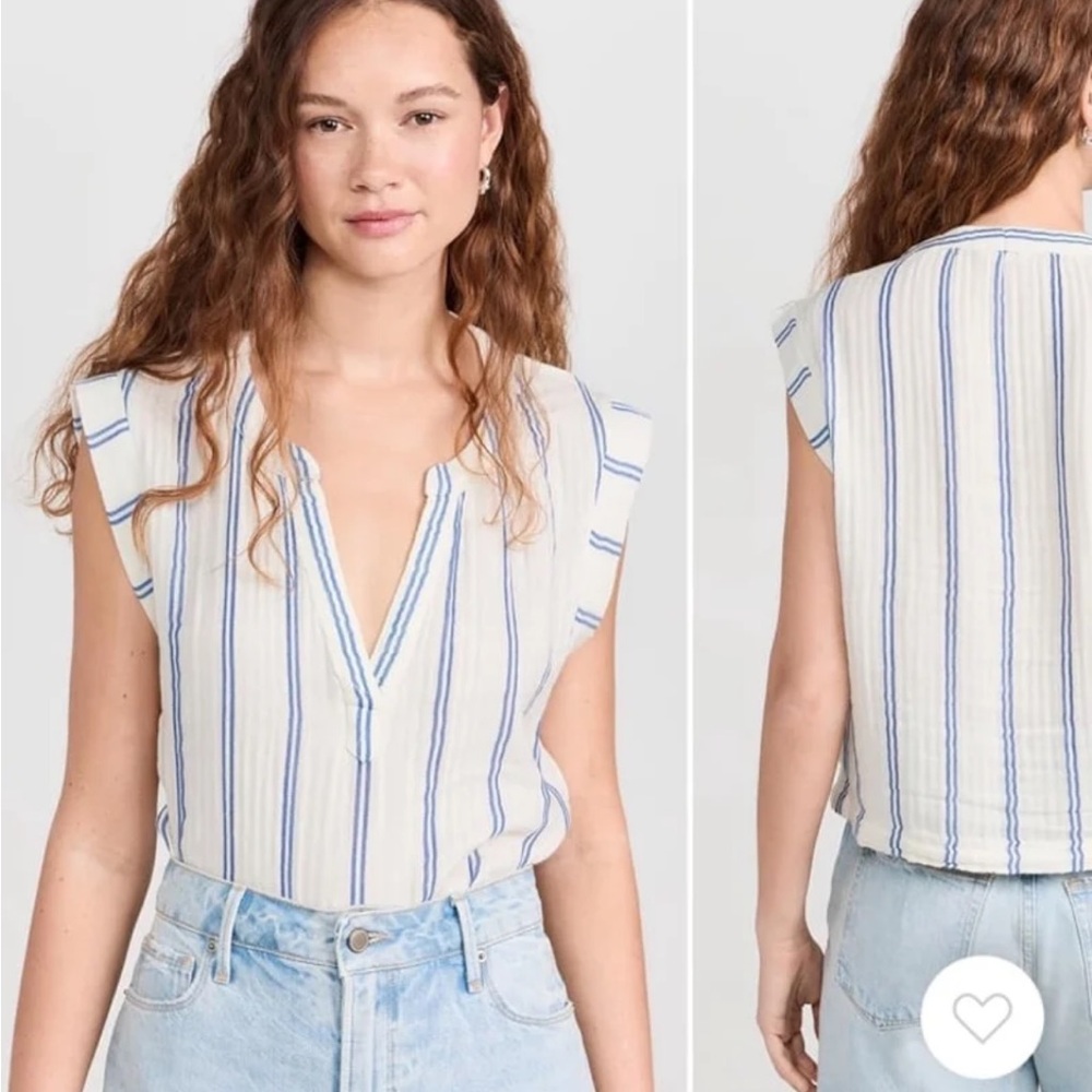 Faherty Dream Cotton Gauze Dylan Top